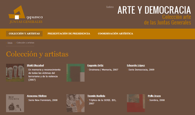 Arte y Democracia: Coleccin de arte de las Juntas Generales