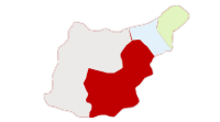 Mapa con las distintas comarcas de Gipuzkoa - Pulse sobre la comarca o consulte la lista a continuacin